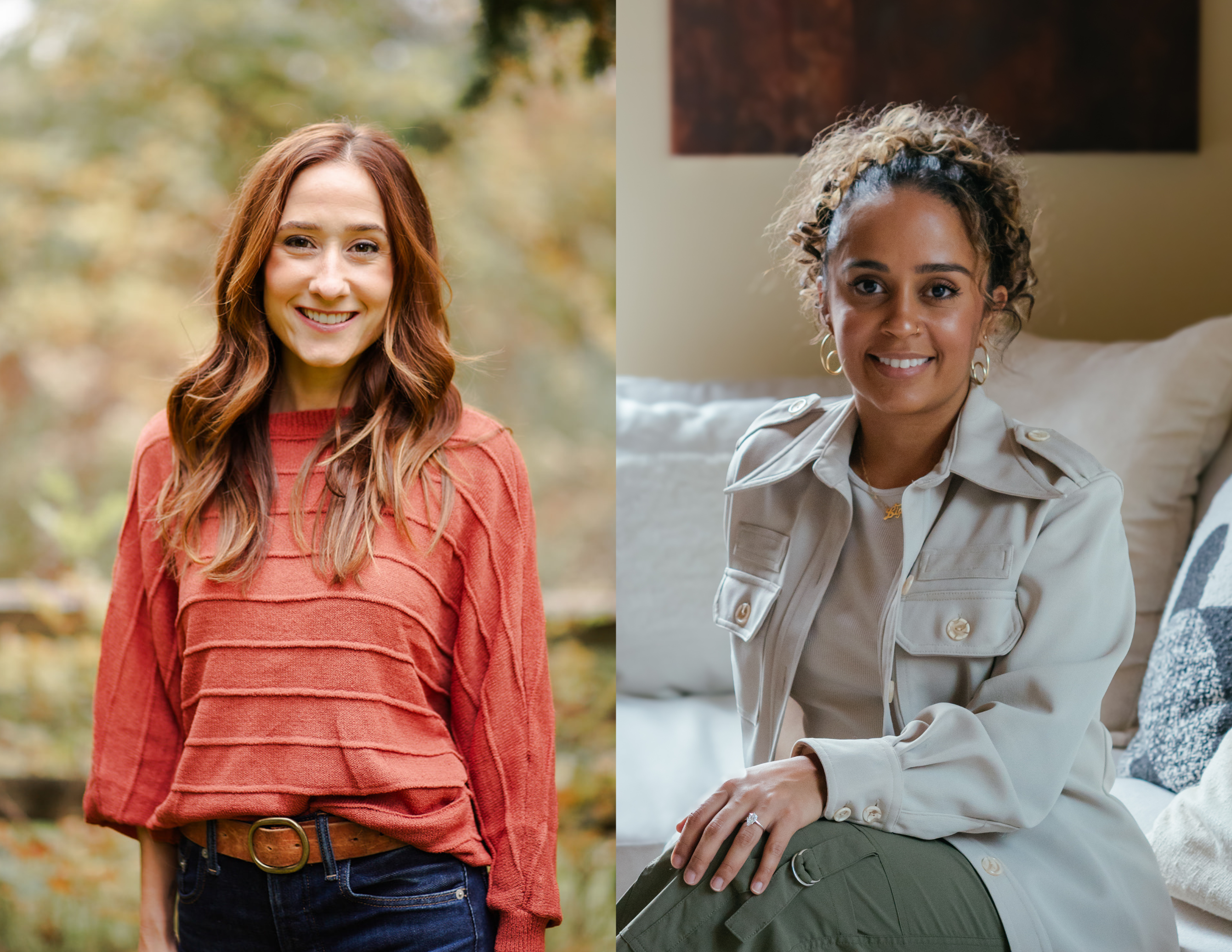 Side by side headshots of Kristin Sheehan and Laiza Seidey