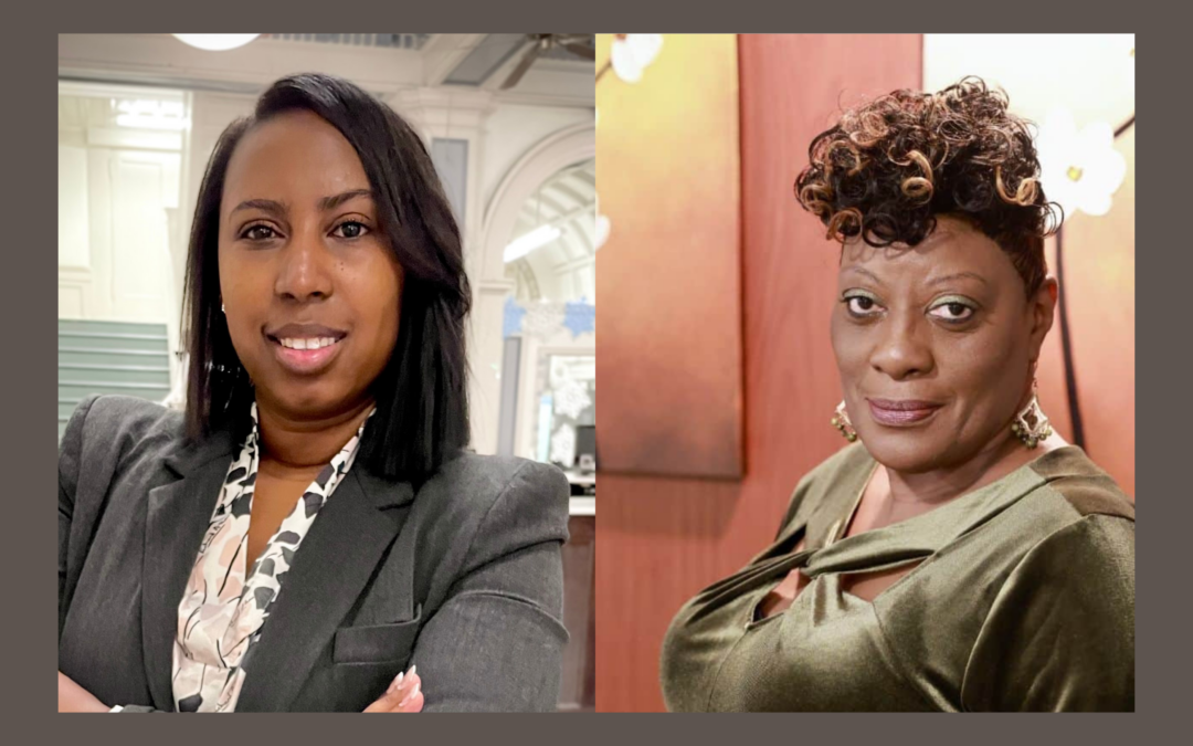 Side by side headshots of Mariella Canady-Towns and Lenora Joyner-Hayes, both new to The Gifford Foundation Board in 2025.