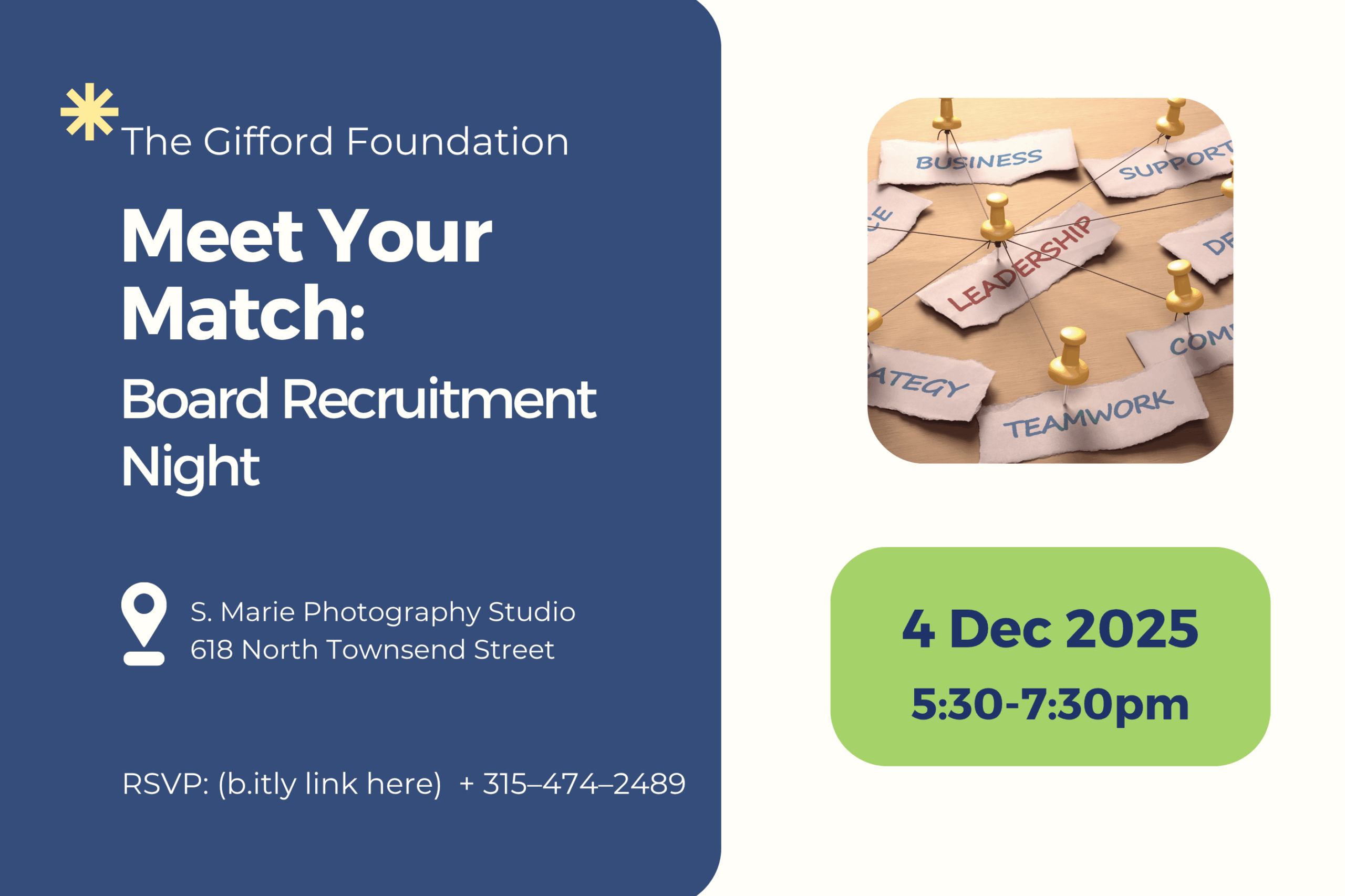 Meet Your Match: Board Recruitment Night