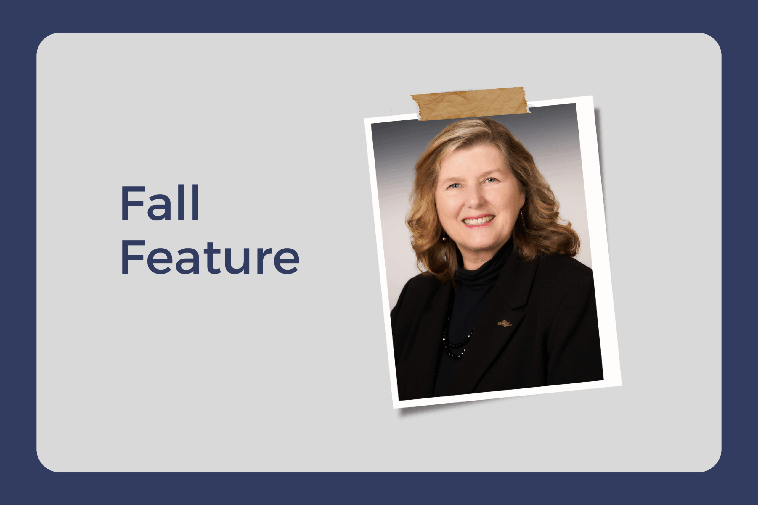 Fall Feature with photo of Beth Broadway